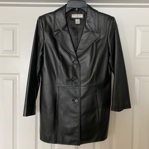 Preston & York genuine leather coat